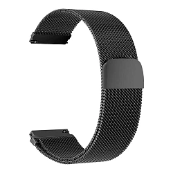 Миланский сетчатый браслет Doossy для Samsung Galaxy Watch 22mm сталь чёрный