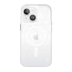 Клип-кейс (накладка) UNIQ Coehl Lumino MagSafe для Apple iPhone 14 Plus полиуретан, прозрачный серебристый