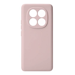 Клип-кейс (накладка) Silicone cover закрытый для Xiaomi Redmi Note 15 Pro 5G силикон, пудровый