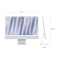 Моноблок Apple iMac 24" M4 (10-core GPU) 16 ГБ, 1 ТБ (Z1EH000V5), серебристый - 4