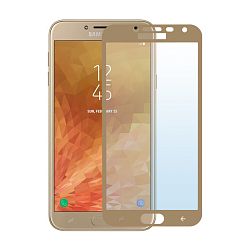 Защитное стекло 3D Premium для Samsung Galaxy J4, золотая рамка