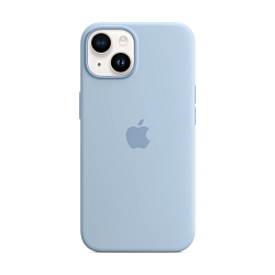Клип-кейс (накладка) Silicone Case MagSafe для Apple iPhone 14 силикон, голубой