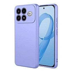 Клип-кейс (накладка) Silicone cover закрытый для Xiaomi Poco F8 Ultra 5G силикон, лавандовый