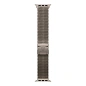 Браслет Apple Titanium Milanese Loop для Apple Watch 44 / 45 / 46 / 49mm титан Natural Titanium (M)