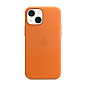 Клип-кейс (накладка) Leather Case MagSafe для Apple iPhone 13 Mini кожа, жёлто-коричневый