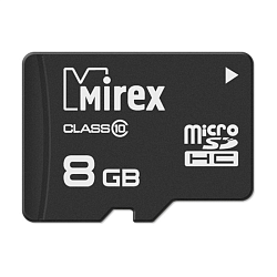 Карта памяти Mirex 13612-MC10SD08 (без адаптера), 8 ГБ