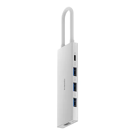 Адаптер-разветвитель для компьютера Xiaomi Multifunctional Type-C Hub (5в1) серебристый - 2