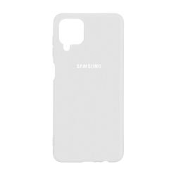 Клип-кейс (накладка) Silicone cover закрытый для Samsung Galaxy A22 / M32 / M22 силикон, белый