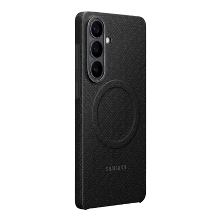 Клип-кейс (накладка) Samsung Carbon Magnet Case для Samsung Galaxy S26 Plus арамидное волкно, алюминий, поликарбонат, чёрный - 2