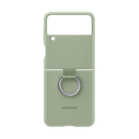 Клип-кейс (накладка) Samsung Silicone cover With Ring для Samsung Galaxy Z Flip 3 - 4