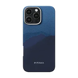 Клип-кейс (накладка) Pitaka StarPeak Tactile Woven case для Apple iPhone 16 Pro Max кевлар (арамид), "за горизонт"