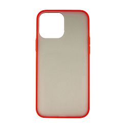 Клип-кейс (накладка) Shell для Apple iPhone 13 Mini пластик, затемнённый с красной рамкой