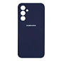 Клип-кейс (накладка) Silicone cover закрытый для Samsung Galaxy S25 силикон, тёмно-синий