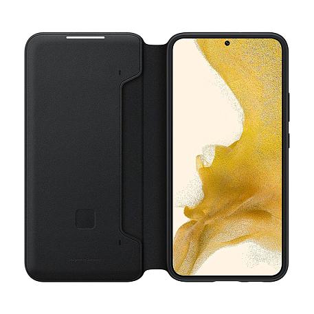 Чехол-книжка Samsung Smart Led View Cover для Samsung Galaxy S22 Plus полиуретан, поликарбонат, чёрный - 2