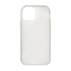 Клип-кейс (накладка) Shell для Apple iPhone 12 Pro Max пластик, белый