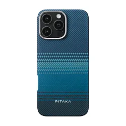 Клип-кейс (накладка) Pitaka Tactile Woven case для Apple iPhone 16 Pro Max кевлар (арамид), "восход луны"