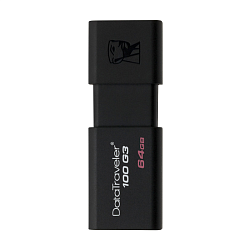 USB-флешка Kingston DataTraveler 100 64 ГБ чёрный