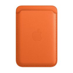 Кардхолдер Leather Wallet with Magsafe для Apple iPhone искусственная кожа, оранжевый