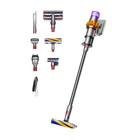 Беспроводной пылесос Dyson V15 Detect Absolute никель, жёлтый (SV47) (расширенный комплект из 7 насадок) - 6