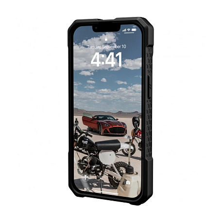 Клип-кейс (накладка) UAG Monarch Pro Magsafe для Apple iPhone 14 поликарбонат, кевлар, чёрный - 2