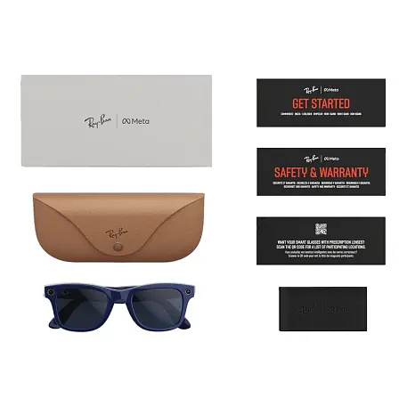 Умные очки Ray-Ban Wayfarer Gen 2 Shiny Cosmic Blue, Clear/Sapphire Transitions, (50-22-150mm) - 4