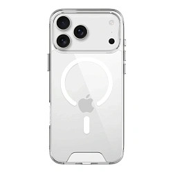 Клип-кейс (накладка) Space MagSafe для Apple iPhone 17 Pro полиуретан, поликарбонат, прозрачный