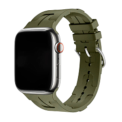 Ремешок Silicone Ermes для Apple Watch 38 / 40 / 41 / 42mm силикон хаки