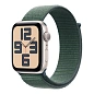 Умные часы Apple Watch SE (2024) 44mm GPS Starlight Aluminium Case Lake Green Sport Loop One Size