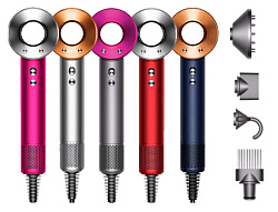Фен Dyson Supersonic HD07 чёрный, никель