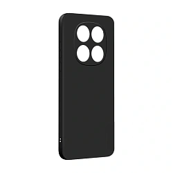 Клип-кейс (накладка) Silicone cover закрытый для Xiaomi Redmi Note 14 Pro 5G / Poco X7 силикон, чёрный
