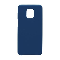 Клип-кейс (накладка) Silicone cover (без лого) для Xiaomi Redmi Note 9s / Note 9 Pro силикон, тёмно-синий