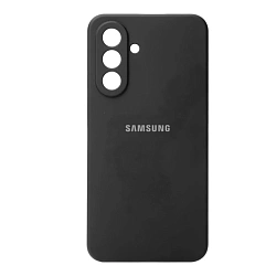 Клип-кейс (накладка) Silicone cover закрытый для Samsung Galaxy A57 силикон, чёрный