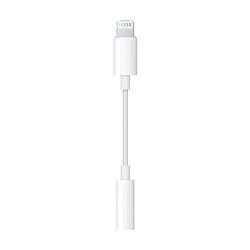 Адаптер-переходник Apple (Lightning to 3.5mm mini Jack) 7 см, белый