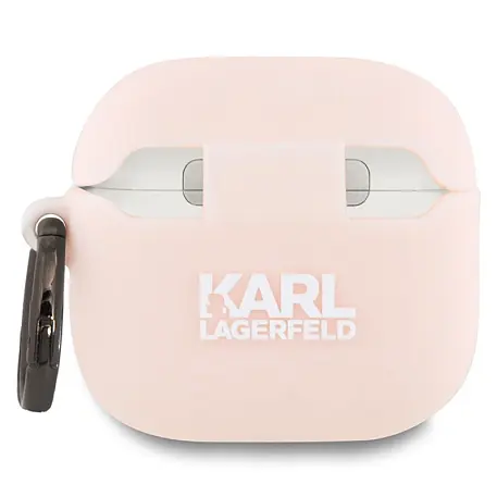 Кобура CG Mobile Lagerfeld Silicone Case With Ring для Apple AirPods 4 силикон, "NFT 3D Choupette" розовый - 2
