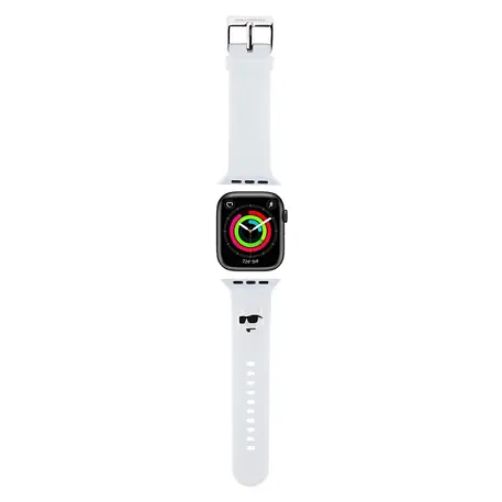 Ремешок CG Mobile Karl Lagerfeld 3D Rubber NFT Choupette Head для Apple Watch 38 / 40 / 41 / 42mm силикон белый - 2