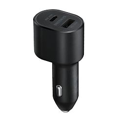 Автомобильное зарядное устройство + кабель Type-C - Type-C Samsung Car Charger 45 Вт чёрный