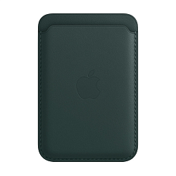 Кардхолдер Leather Wallet with Magsafe для Apple iPhone искусственная кожа, тёмно-зелёный