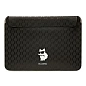 Чехол CG Mobile Lagerfeld Sleeve Monogram для Apple MacBook 14" искусственная кожа, "NFT 3D Choupette" чёрный