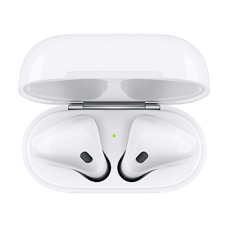 Беспроводные наушники Apple AirPods 2 с зарядным футляром белый - 3