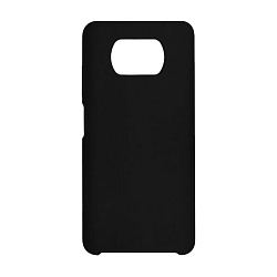 Клип-кейс (накладка) Silicone cover (без лого) для Xiaomi Poco X3 NFC / Poco X3 Pro силикон, чёрный