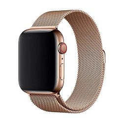 Браслет Apple Миланский сетчатый для Apple Watch 44 / 45 / 46 / 49mm сталь золотой (без упаковки)