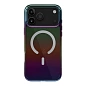 Клип-кейс (накладка) UNIQ Iridescia MagSafe для Apple iPhone 17 Pro полиуретан, голографический затемнённый - 2