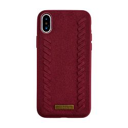 Клип-кейс (накладка) Santa Barbara Hanna для Apple iPhone X / Xs силикон, бордовый