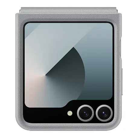 Клип-кейс (накладка) Samsung Kindsuit Case для Samsung Galaxy Z Flip 6 / 7 FE экокожа, серый - 5