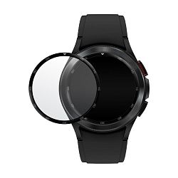 Защитное стекло Ободок на часы для Samsung Galaxy Watch 46mm, черный с цифрами