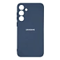 Клип-кейс (накладка) Silicone cover закрытый для Samsung Galaxy S25 FE силикон, тёмно-синий