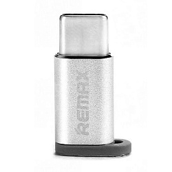 Адаптер-переходник Remax RA-USB1 (Type-C to Micro USB), серый
