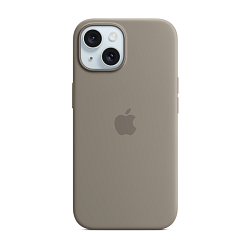 Клип-кейс (накладка) Silicone Case для Apple iPhone 15 Plus силикон, пудровый
