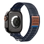 Ремешок Spigen WBF0 для Apple Watch 44 / 45 / 46 / 49mm текстиль тёмно-синий - 2