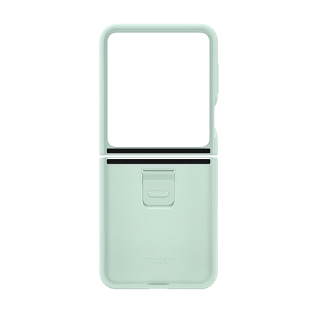 Клип-кейс (накладка) Samsung Silicone Case with Ring для Samsung Galaxy Z Flip 5 силикон, мятный - 6